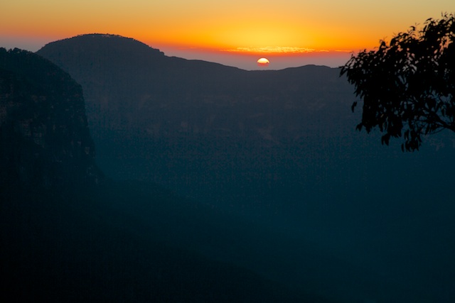 Sunrise at Perrys Lookdown