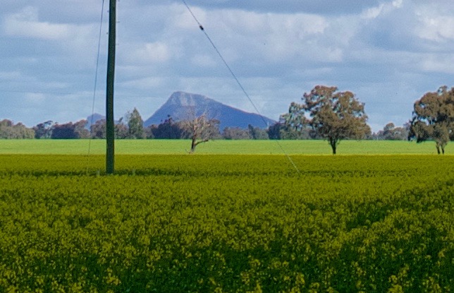 The Rock viewed from the Sturt Highway