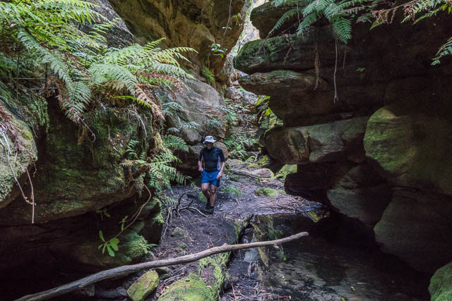 Bob on the way up Water Dragon Canyon